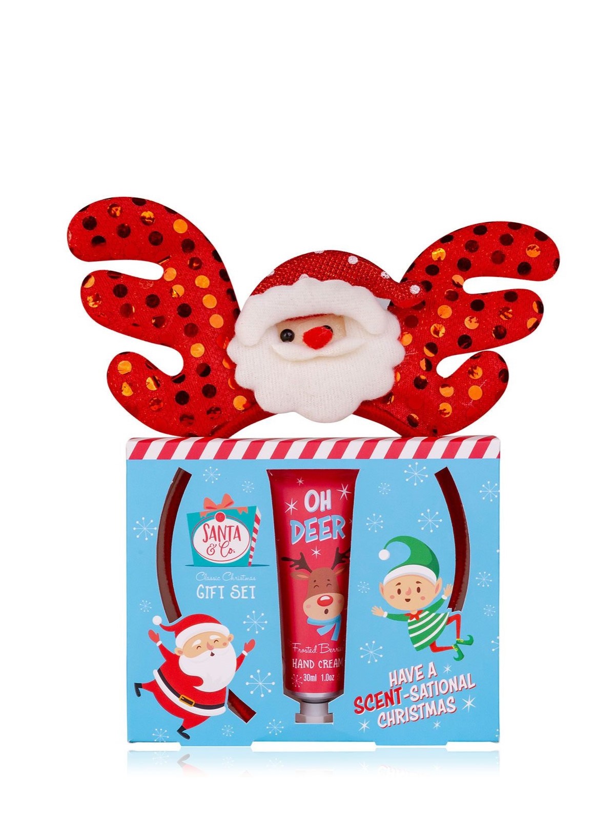 Χριστουγεννιάτικο σετ δώρου με κρέμα χεριών & ένα santa headband, Santa & CO Accentra
