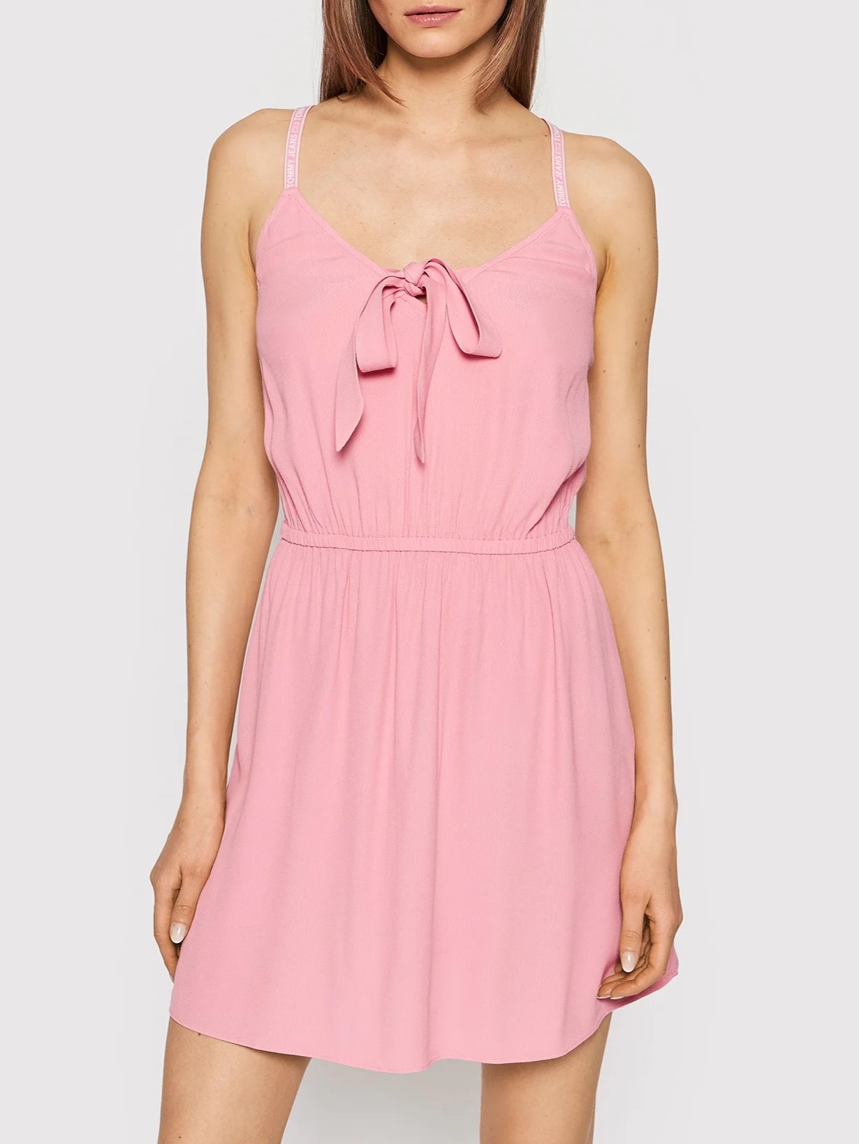 Φόρεμα Mini TJW Essential Strappy Fresh Pink Tommy Jeans