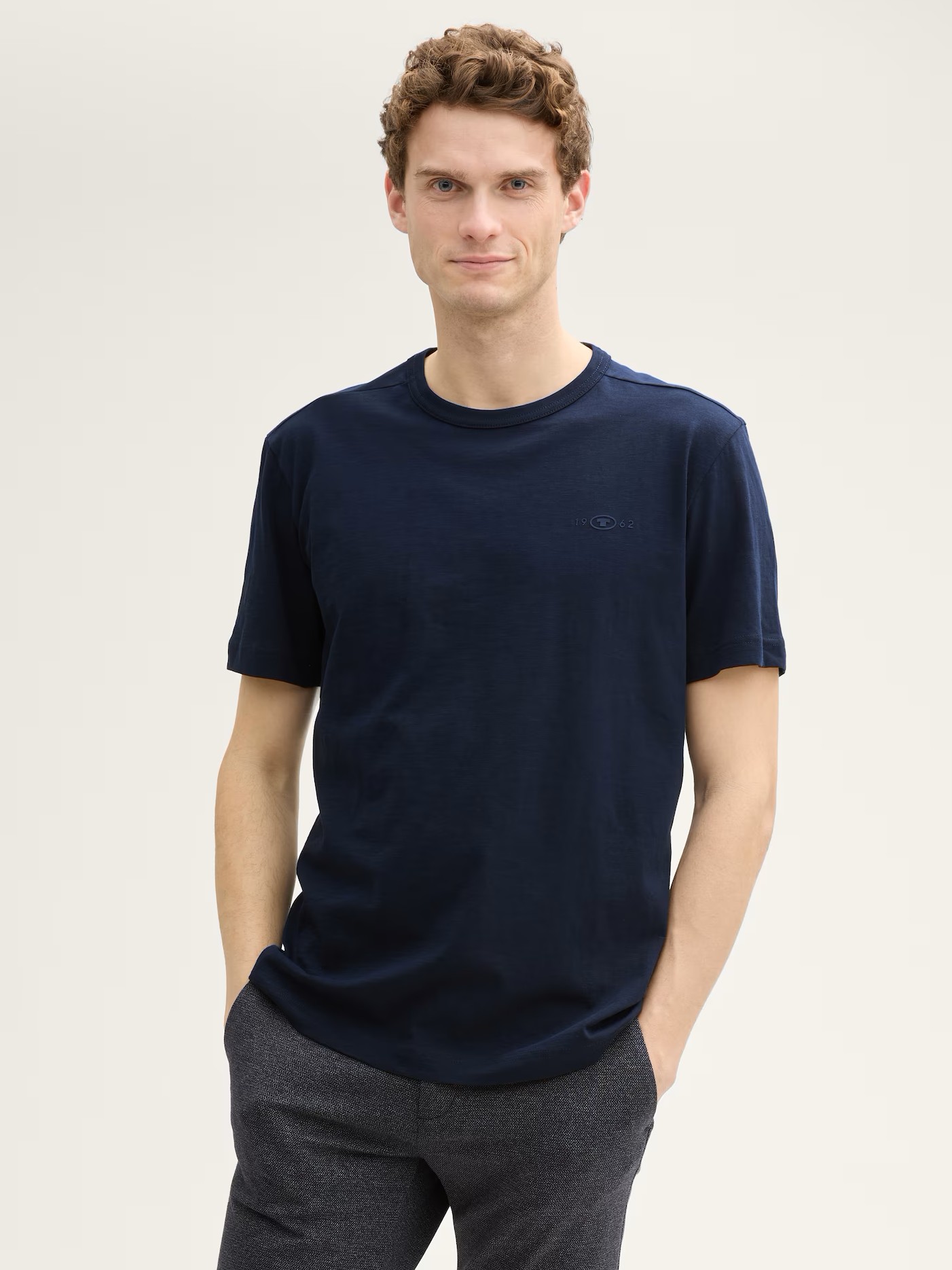 Μπλούζα με κοντό μανίκι dark blue Tom Tailor