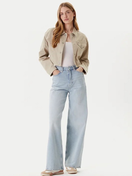 Μπουφάν TJW Flag trucker beige Tommy jeans