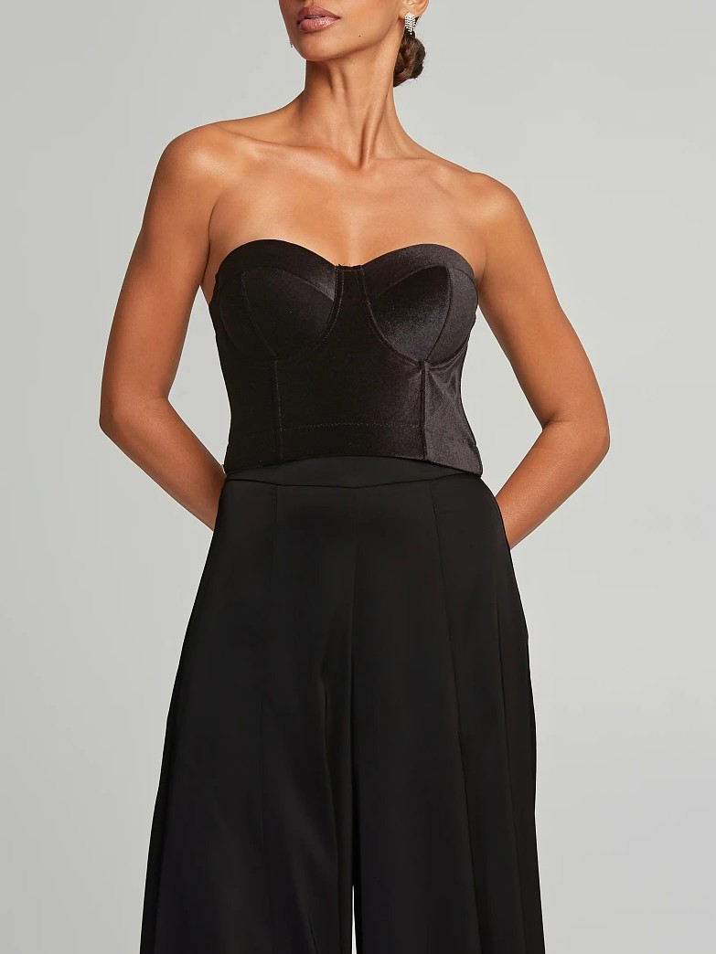 Μπούστο από βελούδο black Lynne