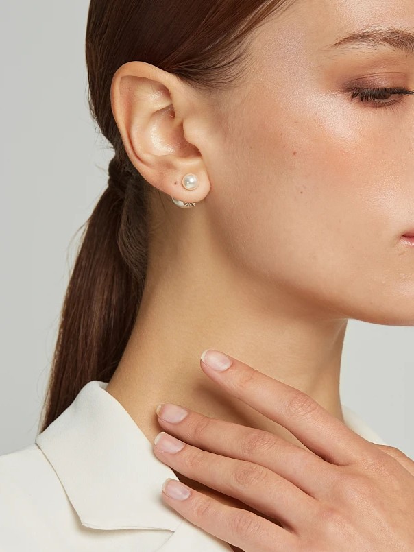 Σκουλαρίκια πέρλες White Lynne