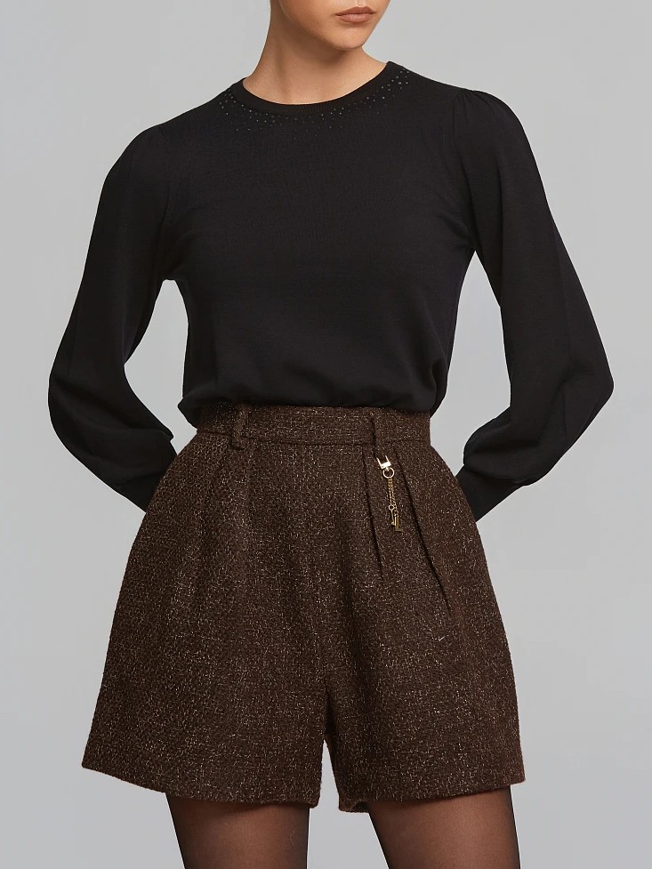 Πουλόβερ με στρας Black Lynne