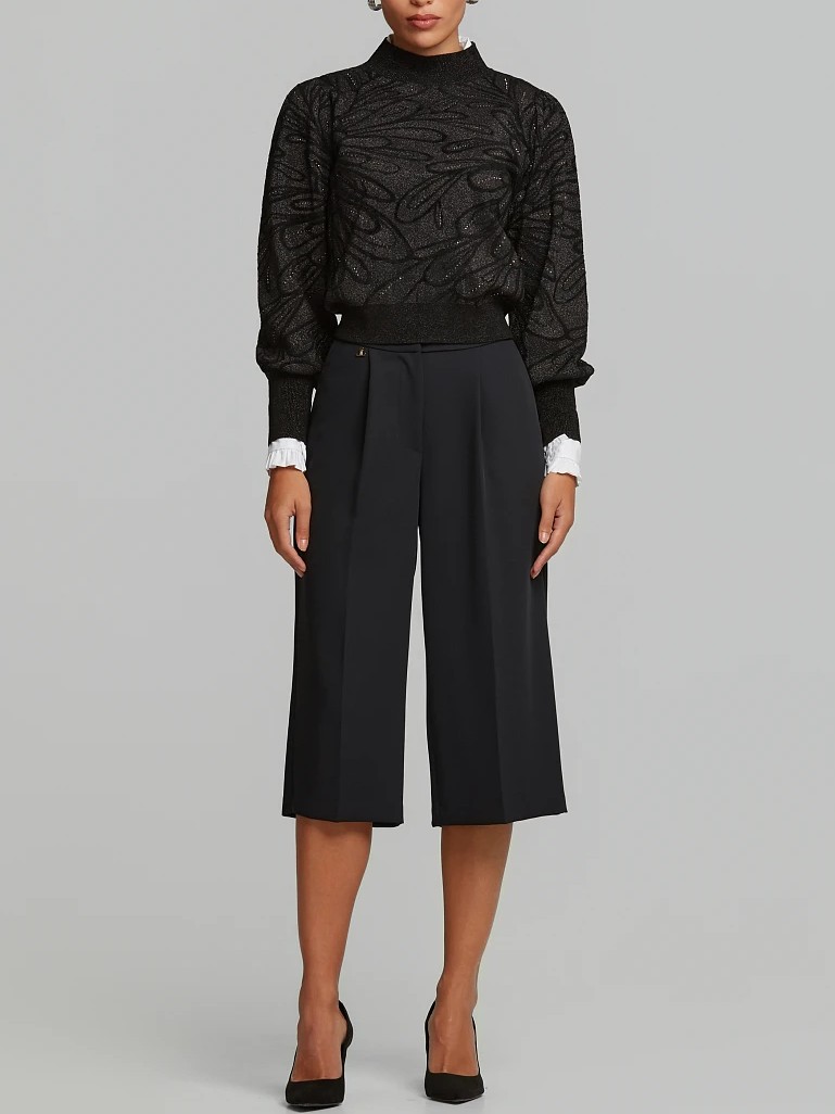 Πουλόβερ λούρεξ με στρας Black Lynne