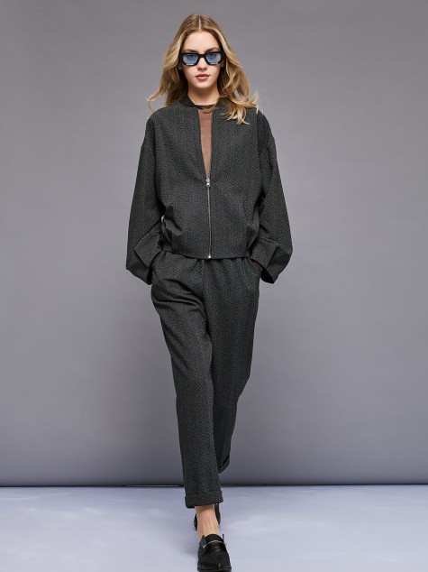 Jacket bomber with rhinestones Grey Access