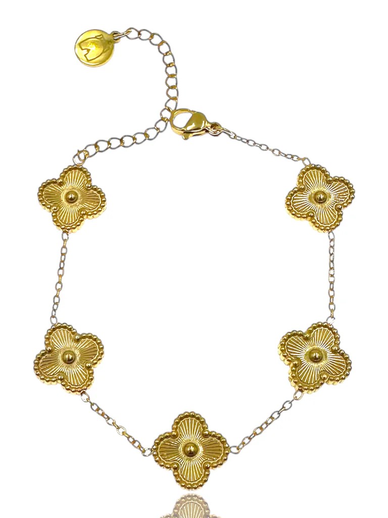 Βραχιόλια από Ατσάλινη αλυσίδα με Σταυρούς Gold Elephantina