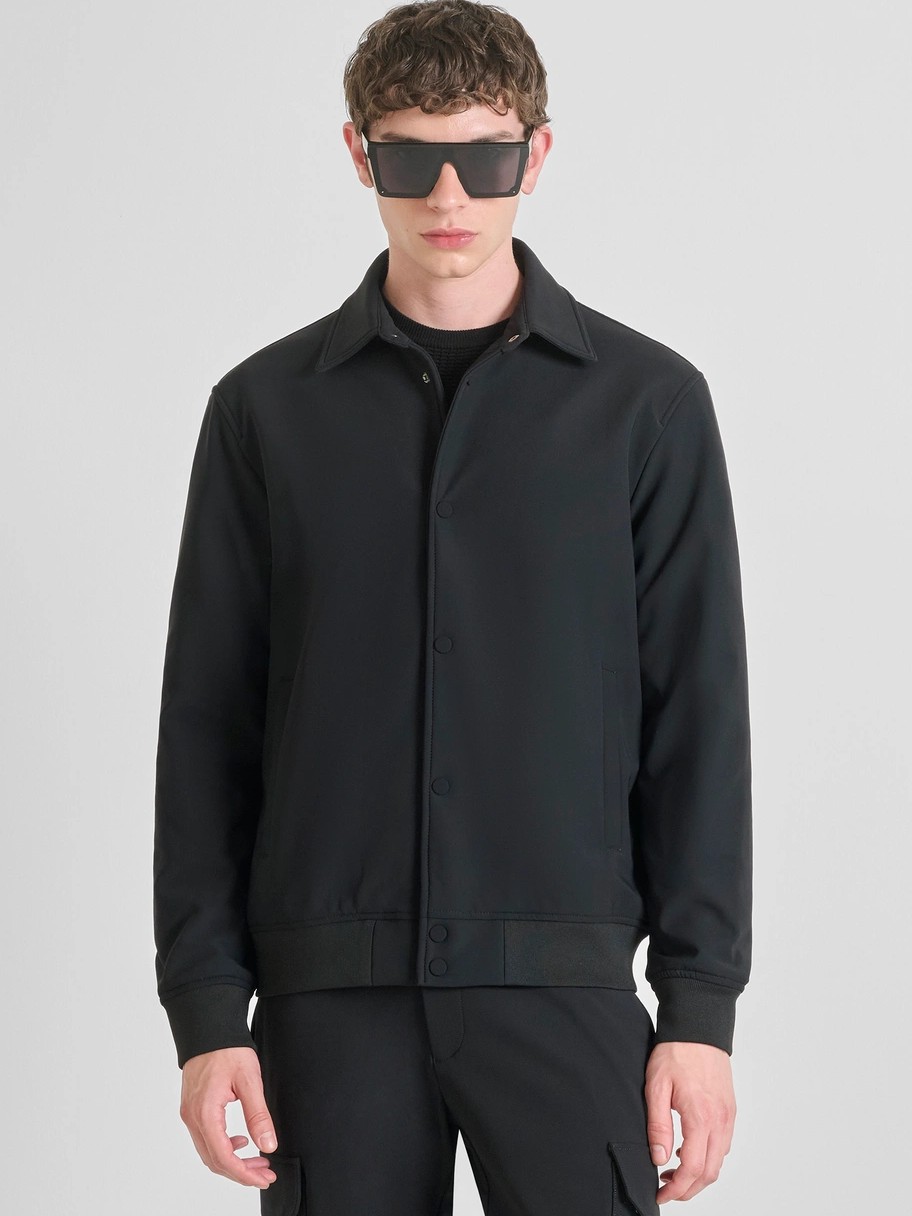 Μπουφάν κανονική εφαρμογή lightweight elastic Black Antony Morato
