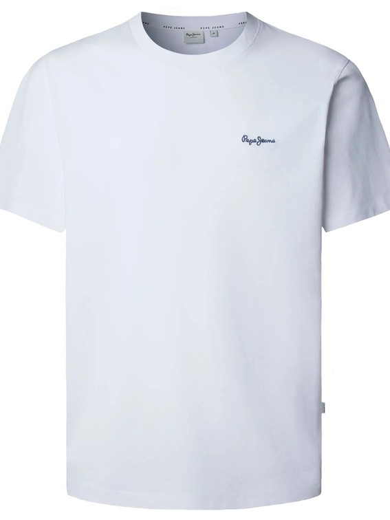 T-shirt contrast connor White Pepe jeans