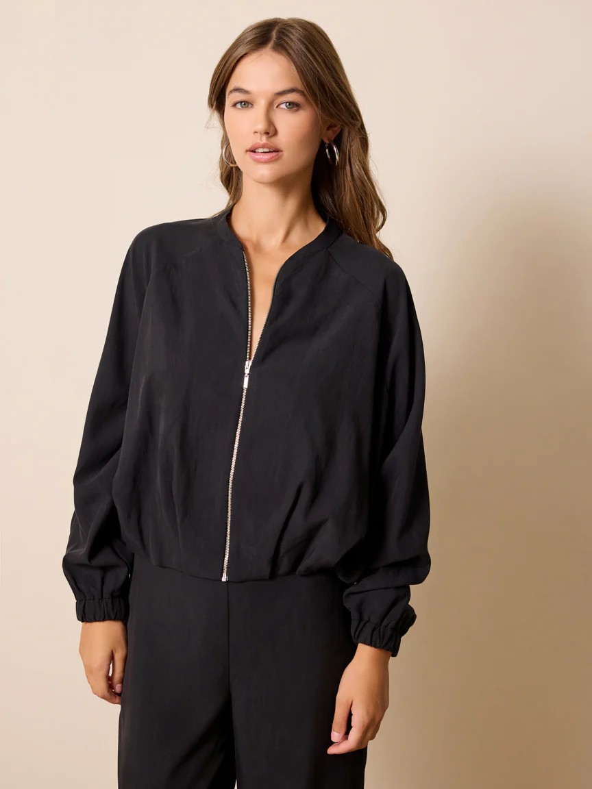 Μπουφάν bomber Alenia Black Enzzo