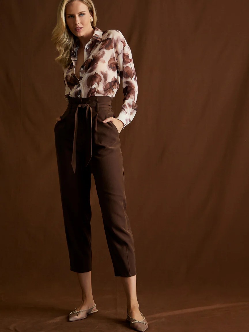 Παντελόνι ψηλόμεσο Malena Brown Enzzo