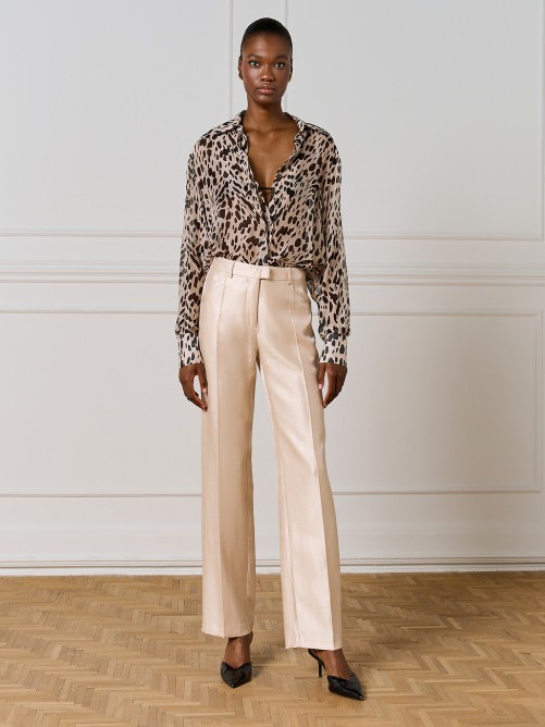 Shirt long sleeves printed Brown Access