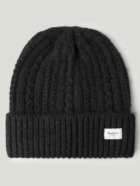 Σκούφος πλεκτός Francis Black Pepe jeans
