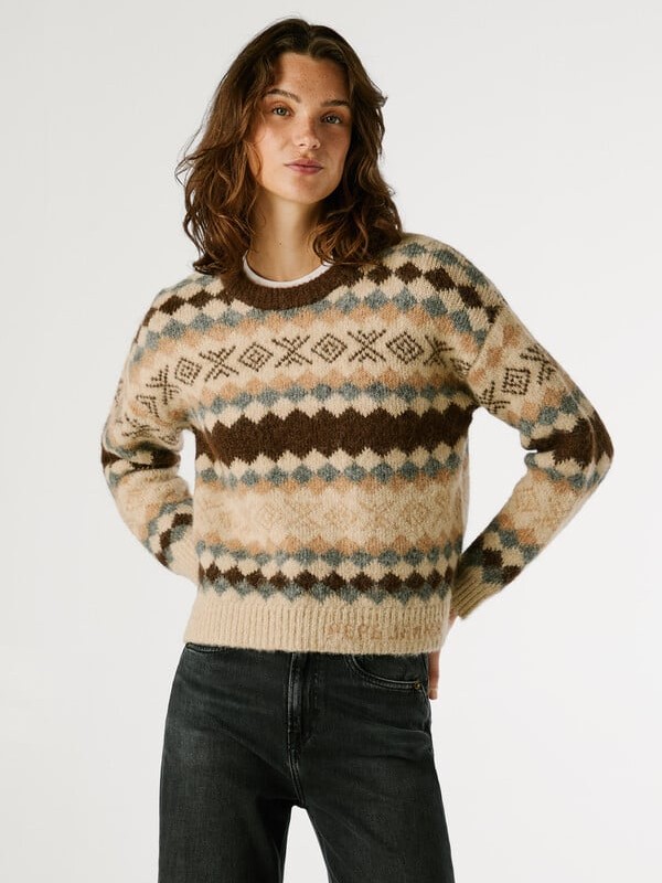 Πλεκτό πουλόβερ Celestine Brown Pepe jeans