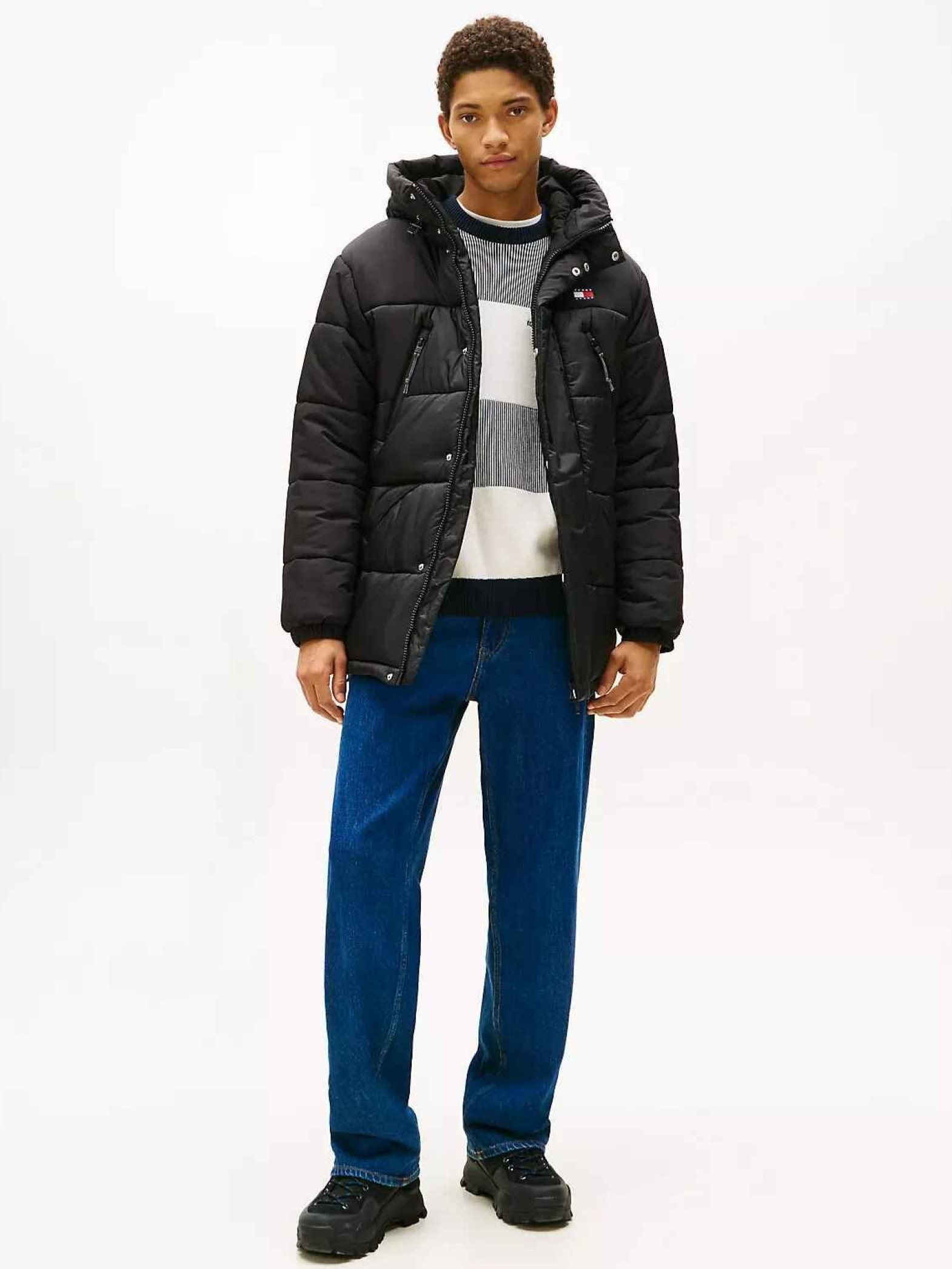 Μπουφάν TJM padded parka Black Tommy jeans