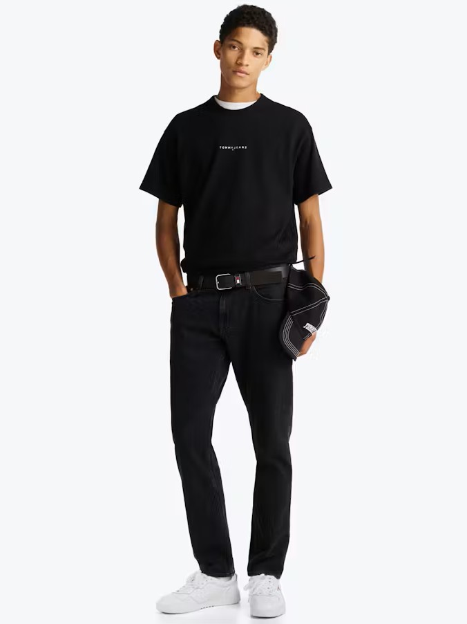 Μπλούζα με κοντό μανίκι TJM RLX logo tee Black Tommy jeans	