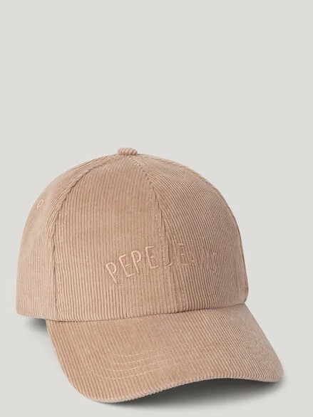 Καπέλο κοτλέ με κεντημένο λογότυπο Fancy Pink Pepe jeans