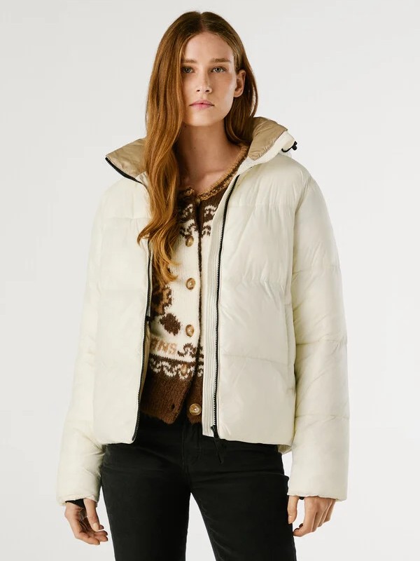 Μπουφάν γυναικείο Sussy White Pepe jeans