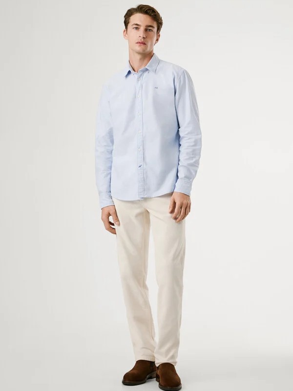 Πουκάμισο regular fit oxford Cluny Ciel Pepe jeans