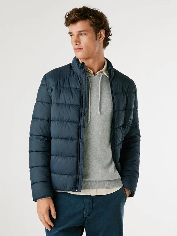 Μπουφάν padded puffer Blue Pepe jeans	