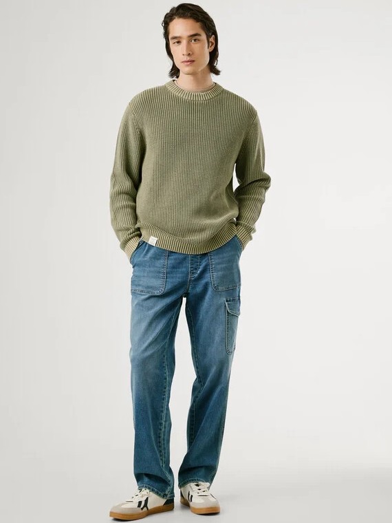 Πουλόβερ regular fit Parker Olive Pepe jeans