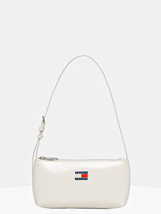 Τσάντα ώμου must White Tommy jeans	