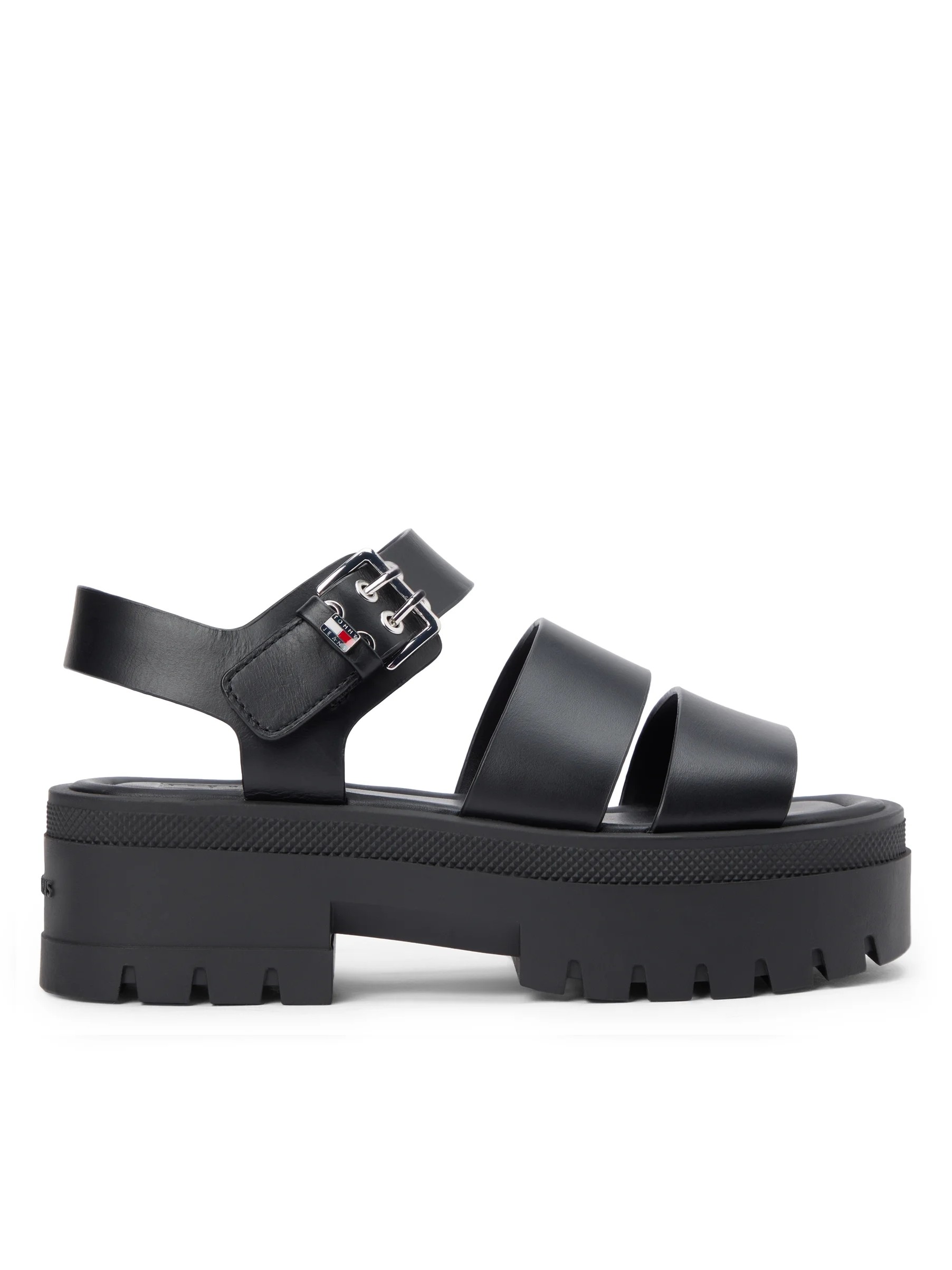 Σανδάλια TJW straps leather Max Black Tommy jeans