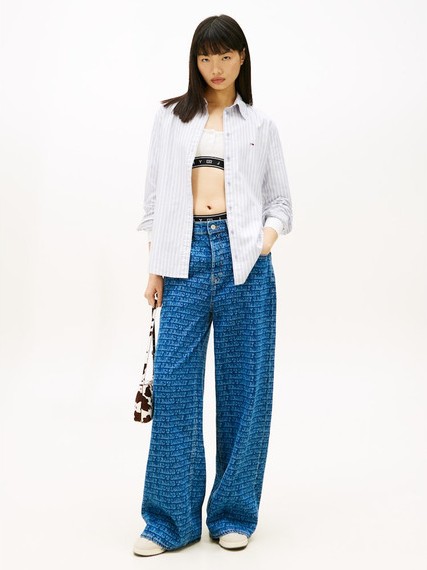 Πουκάμισο με ρίγες TJW oxford Ciel Tommy jeans