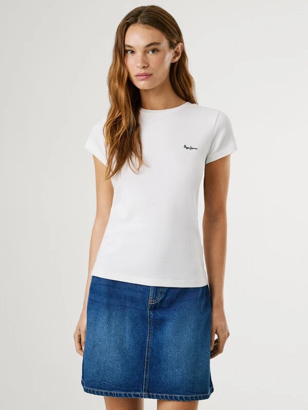 Μπλούζα με κοντό μανίκι Merida White Pepe jeans