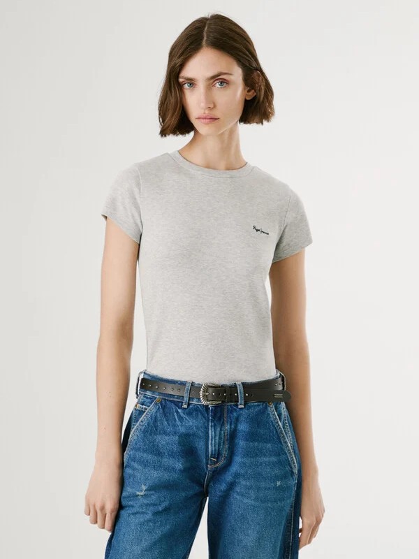 Μπλούζα με κοντό μανίκι Merida Grey Pepe jeans