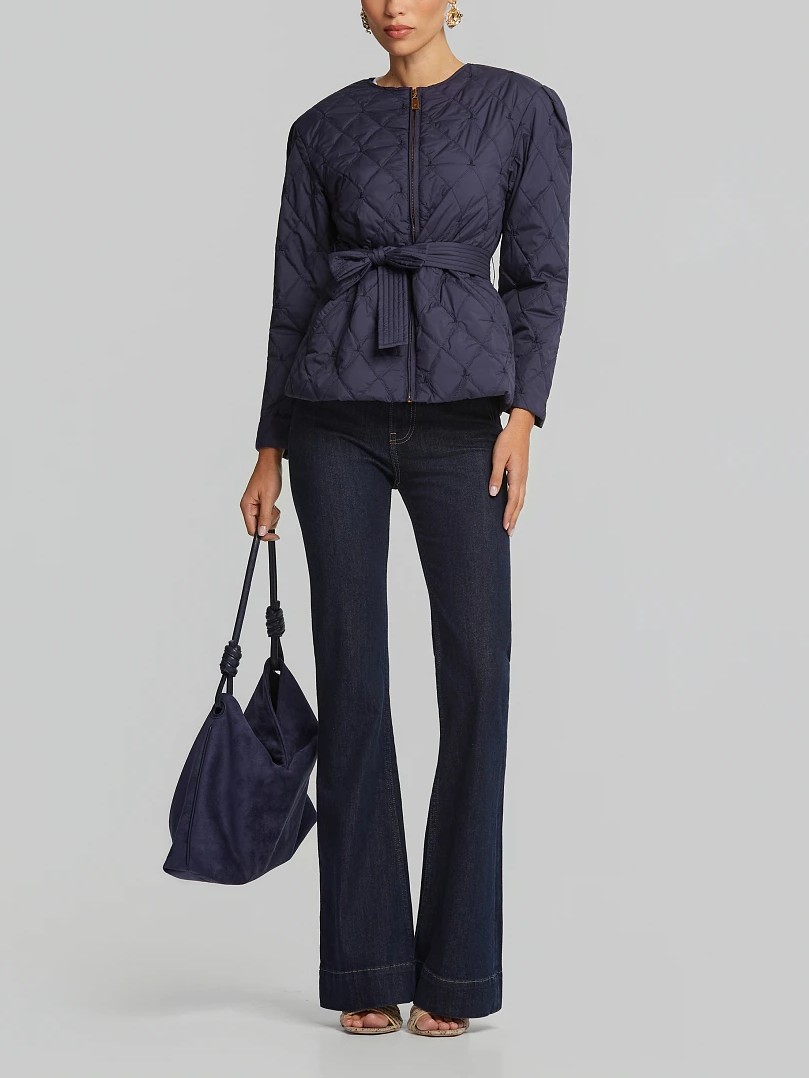 Μπουφάν με logo κέντημα Blue Lynne