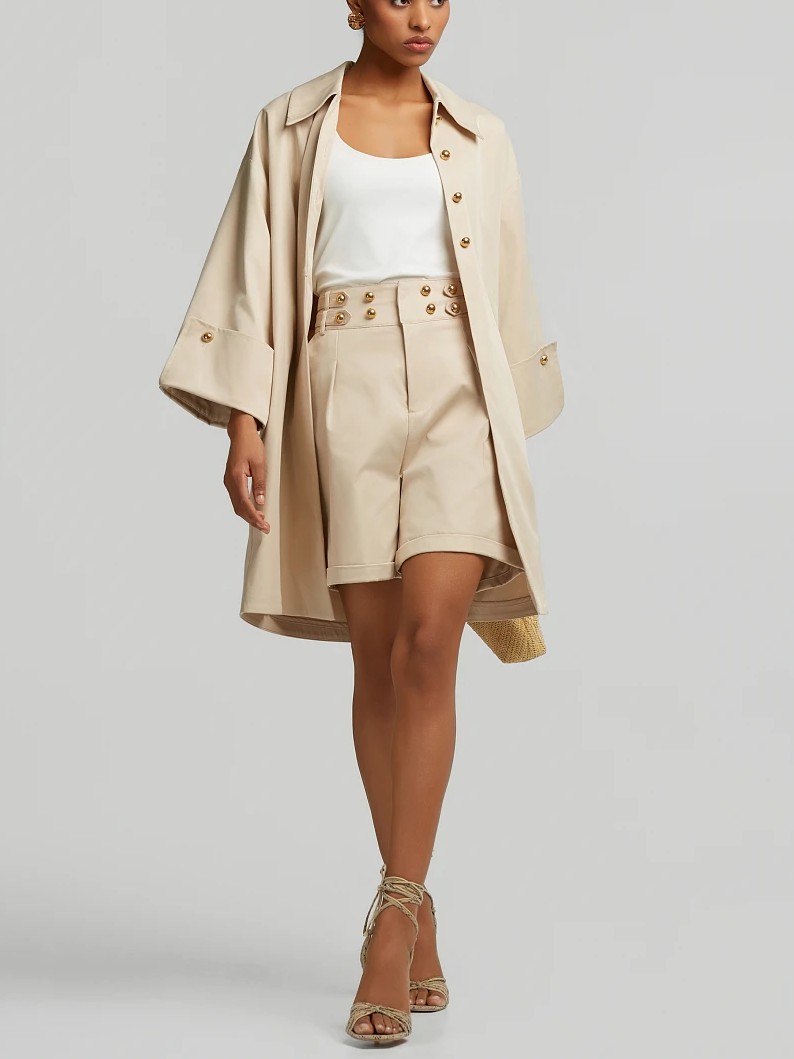 Καπαρντίνα με κουμπιά Stone Lynne