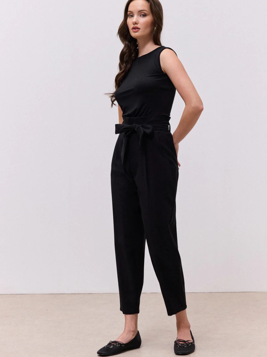 Παντελόνα ψηλόμεση Melany Black Enzzo