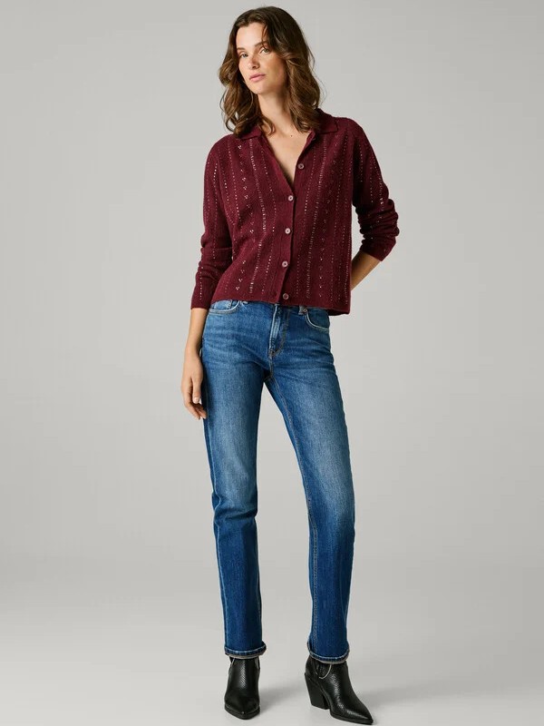 Τζίν mid-rise Mary straight Blue Pepe jeans