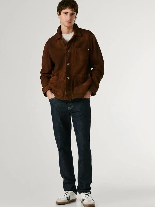 Παντελόνι τζίν mid-rise slim fit Hatch Blue Pepe jeans