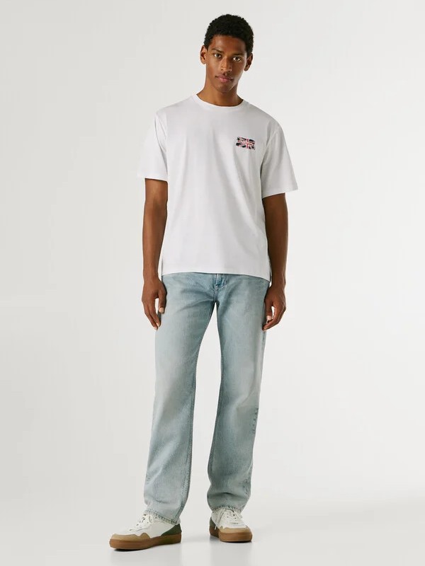 Μπλούζα με κοντό μανίκι essentials small logo White Pepe jeans