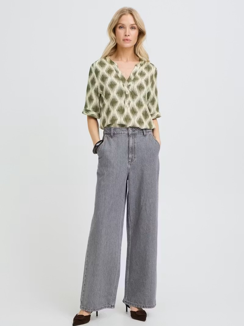 Μπλούζα με κοντό μανίκι και κουμπιά Bymmjoella Olive B.Young