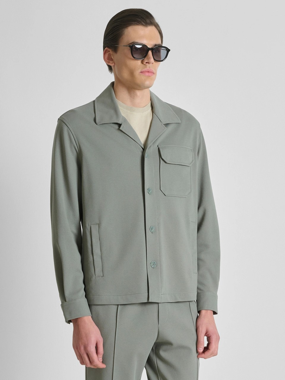 Μπουφάν twill regular Dublin Green Antony Morato