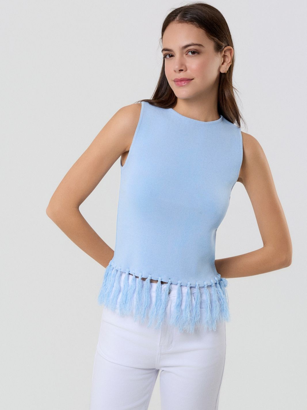 Τόπ αμάνικο με κρόσια Ciel Fullah sugah