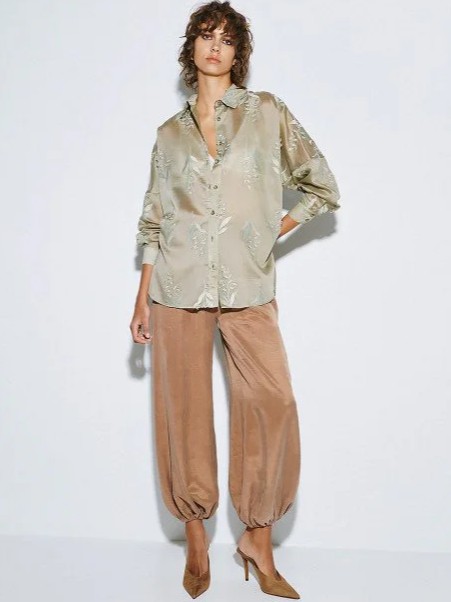 Πουκάμισο με κεντήματα Green Access