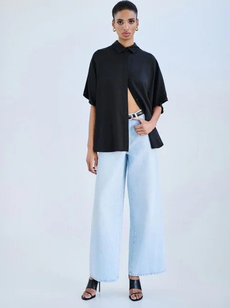 Πουκάμισο σε τετράγωνη γραμμή Black Access