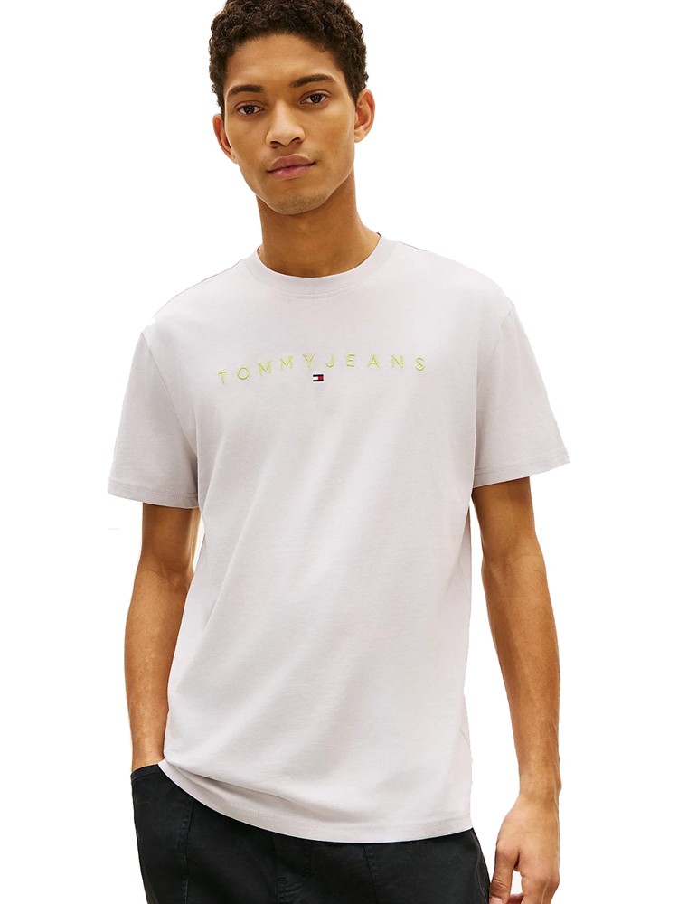 Μπλούζα με κοντό μανίκι TJM Reg Linear Logo Stone Tommy Jeans