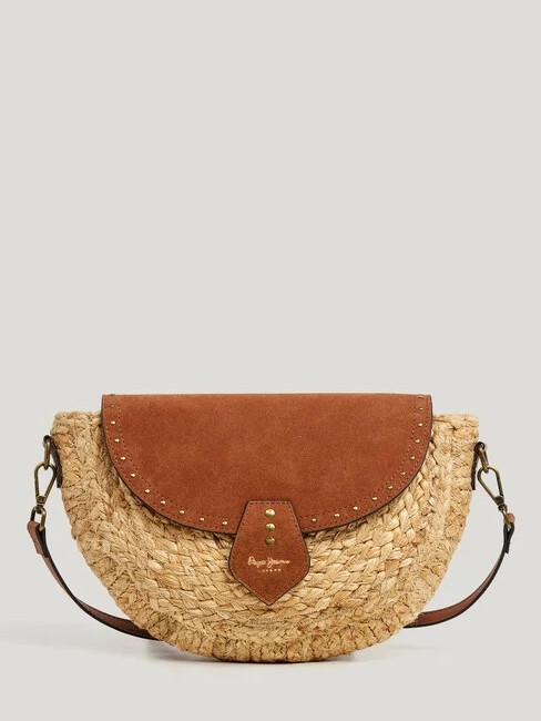 Τσάντα ώμου Saddie barker Brown Pepe jeans