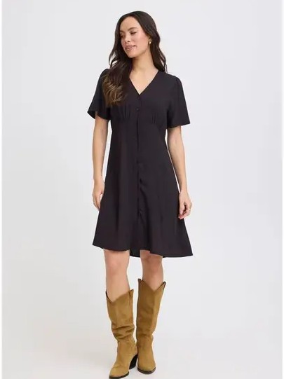 Φόρεμα v-neck Bymmjoella Black B.young