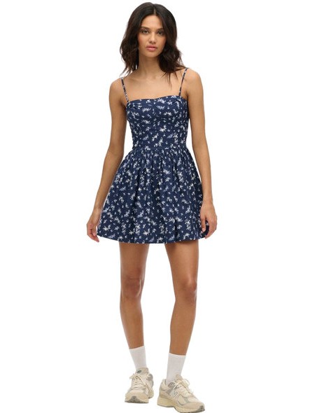 Φόρεμα μίνι all over print Blue Superdry