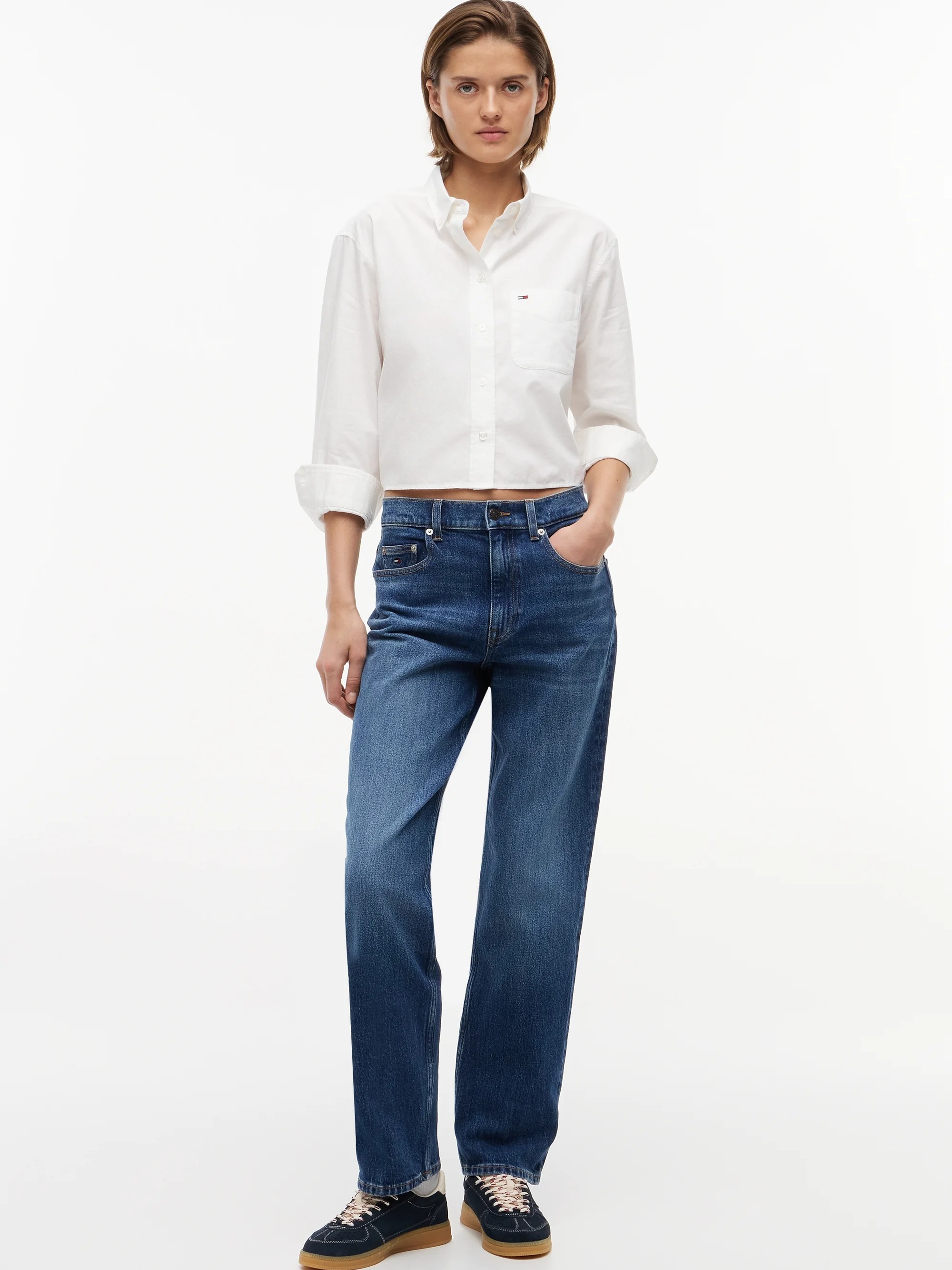 Τζίν παντελόνι Lucy MR SLIM BJ0155 Blue Tommy jeans