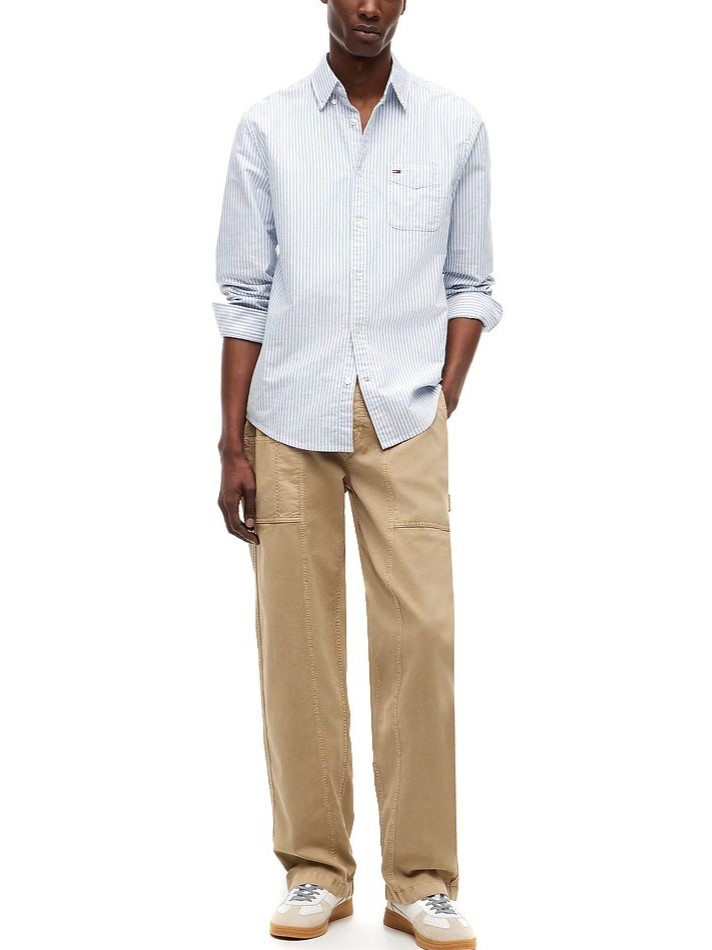 Πουκάμισο TJM Reg stripe oxford Blue Tommy jeans