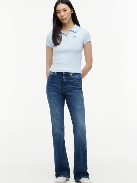 Τζίν παντελόνι Sylvia HGH FLR BJ0155 Blue Tommy jeans