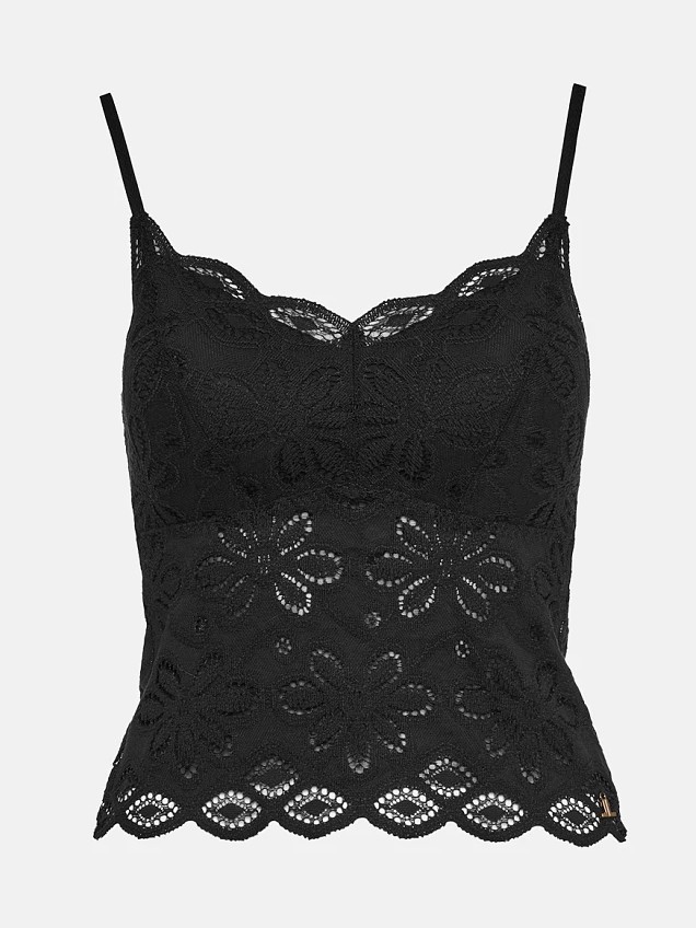 Μπλούζα εσωτερικής χρήσης από δαντέλα Black Lynne