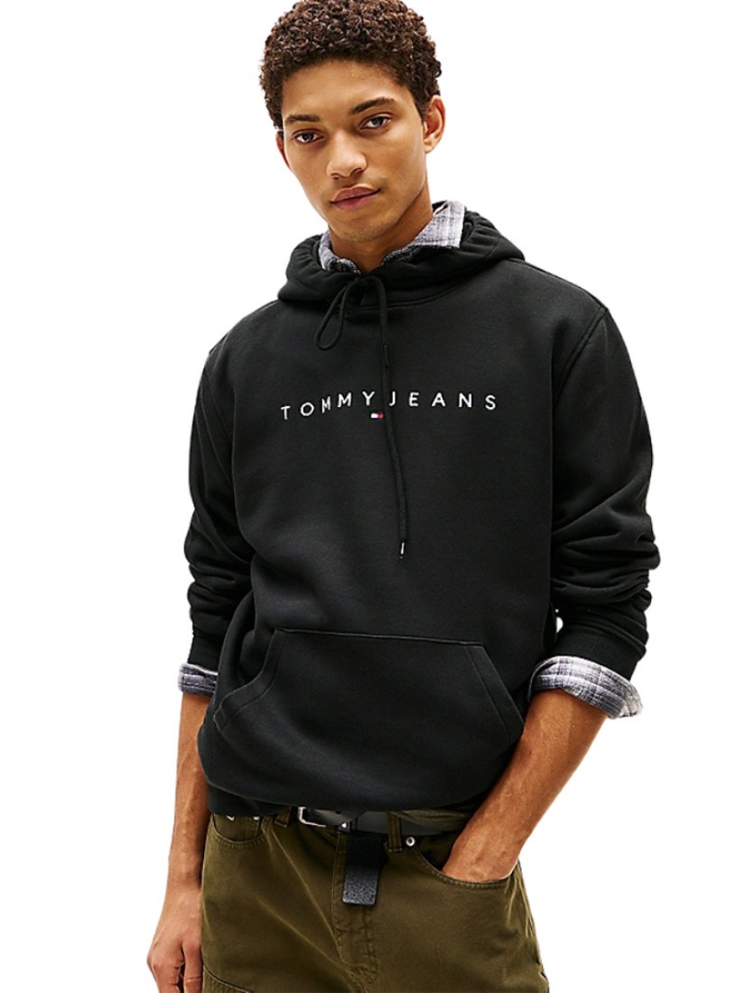 Φούτερ με κουκούλα Logo  Black Tommy Jeans
