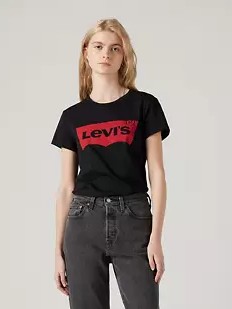 Μπλούζα με κοντό μανίκι perfect tee Black Levi's